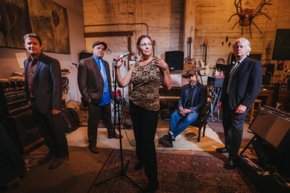 The Delines in their rehearsal studio, Sept 2018. Photo by Jason Quigley