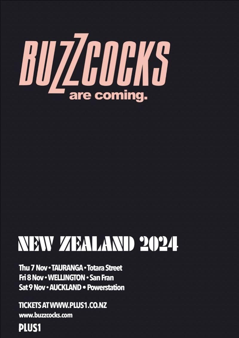 Buzzcocks Tour 2024 Poster