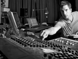 Andy Barlow in the studio