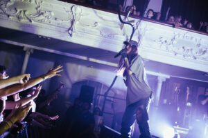 Ethel Cain performing at Auckland Town Hall during her 2026 concert tour.