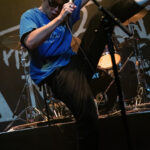 Performer singing passionately on stage during The Band CAMINO concert at Powerstation, February 19,.