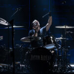 Jason Aldean performing on stage at Spark Arena during his 2026 concert in New Zealand.