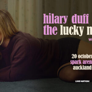 Hilary Duff announces her first New Zealand show for The Lucky Me Tour.